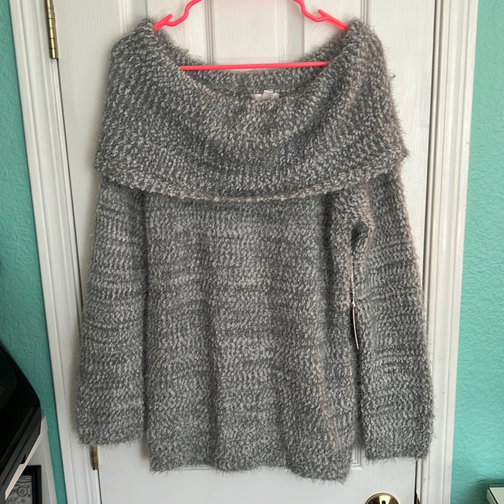 Off the shoulder sweater